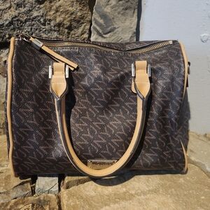 Brown and Tan Handbag JONES NEW YORK